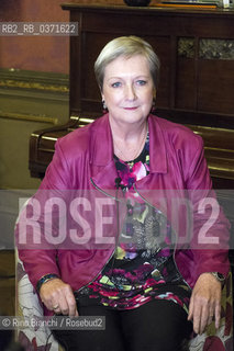 Turin January 29,2018..Catherine Dunne, Irish writer, photographed in Turin at the Circolo dei Lettori/Catherine Dunne, scrittrice irlandese, fotografata a Torino al Circolo dei Lettori. ©Rino Bianchi/Rosebud2