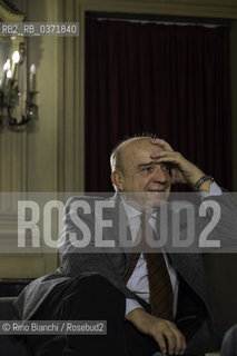 Turin February 15, 2018..Gustavo Zagrebelsky, jurist and essayist, photographed in Turin at the Circolo dei lettori/Gustavo Zagrebelsky, giurista e saggista, fotografato a Torino al Circolo dei lettori. ©Rino Bianchi/Rosebud2