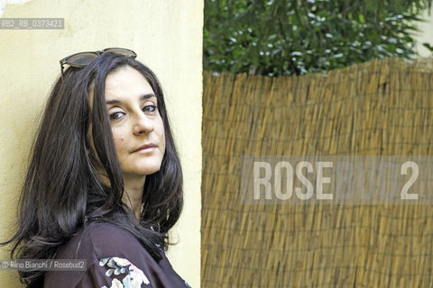 Rome March 9, 2018..Rossella Milone, Italian writer, photographed in the garden of the Casa Internazionale delle Donne of Rome /Rossella Milone, scrittrice italiana, fotografata nel giardino della Casa Internazionale delle Donne di Roma. ©Rino Bianchi/Rosebud2