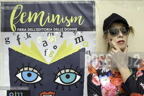 Rome March 9, 2018..Paola Nazzaro, Italian costume disigner, set designer and writer, photographed in the garden of the Casa Internazionale delle Donne of Rome /Paola Nazzaro, ciostumista, scenografa e scrittrice, fotografata nel giardino della Casa Internazionale delle Donne di Roma. ©Rino Bianchi/Rosebud2