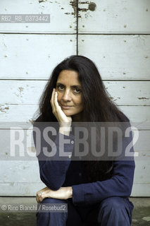 Rome March 8, 2018..Zingonia Zingone, Italian poet, photographed in the garden of the Casa Internazionale delle Donne of Rome /Zingonia Zingone, poetessa italiana, fotografata nel giardino della Casa Internazionale delle Donne di Roma ©Rino Bianchi/Rosebud2