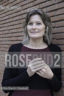 Rome March 18, 2018..Jennifer Egan, American writer, journalist for the New York Times Magazine, Pulitzer Prize for narrative in 2011, photographed in Rome/Jennifer Egan, scrittrice statunitense, giornalista per il New York Times Magazine, Premio Pulitzer per la narrativa nel 2011, fotografata a Roma ©Rino Bianchi/Rosebud2