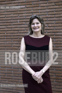 Rome March 18, 2018..Jennifer Egan, American writer, journalist for the New York Times Magazine, Pulitzer Prize for narrative in 2011, photographed in Rome/Jennifer Egan, scrittrice statunitense, giornalista per il New York Times Magazine, Premio Pulitzer per la narrativa nel 2011, fotografata a Roma ©Rino Bianchi/Rosebud2