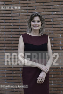 Rome March 18, 2018..Jennifer Egan, American writer, journalist for the New York Times Magazine, Pulitzer Prize for narrative in 2011, photographed in Rome/Jennifer Egan, scrittrice statunitense, giornalista per il New York Times Magazine, Premio Pulitzer per la narrativa nel 2011, fotografata a Roma ©Rino Bianchi/Rosebud2