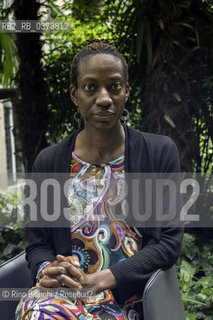 Turin May 10, 2018..Yewande Omotoso, writer, architect and designer originally from Barbados but resident in South Africa, photographed in the Lingotto spacec in Turin/Yewande Omotoso, scrittrice, architetto e designer originaria delle Barbarbados ma residente in Sud Africa, fotografata negli spazi del Lingotto a Torino. ©Rino Bianchi/Rosebud2