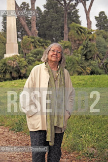 Rome May 3, 2018..Vivian Lamarque, Italian poetess, photographed in Rome in the avenues of Villa Torlonia/Vivian Lamarque, poetessa italiana fotografata a Roma nei viali di Villa Torlonia. ©Rino Bianchi/Rosebud2