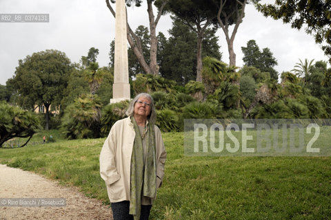 Rome May 3, 2018..Vivian Lamarque, Italian poetess, photographed in Rome in the avenues of Villa Torlonia/Vivian Lamarque, poetessa italiana fotografata a Roma nei viali di Villa Torlonia. ©Rino Bianchi/Rosebud2