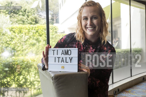 Rome June 23, 2018..Kandi Steiner, American writer, photographed in Rome in the spaces of the Sheraton Hotel/Kandi Steiner, scrittrice americana, fotografata a Roma negli spazi dellHotel Sheraton. ©Rino Bianchi/Rosebud2