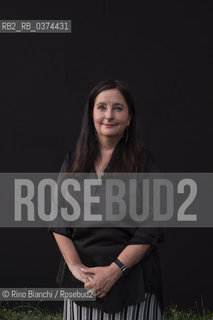 Rome July 3, 2018..Helena Janeczek, German writer, photographed in Rome in the spaces of the Basilica of Massenzio/Helena Janeczek, scrittrice tedesca, fotografata a Roma negli spazi della basilica di Massenzio ©Rino Bianchi/Rosebud2