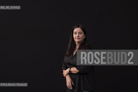 Rome July 3, 2018..Helena Janeczek, German writer, photographed in Rome in the spaces of the Basilica of Massenzio/Helena Janeczek, scrittrice tedesca, fotografata a Roma negli spazi della basilica di Massenzio ©Rino Bianchi/Rosebud2