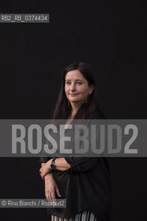 Rome July 3, 2018..Helena Janeczek, German writer, photographed in Rome in the spaces of the Basilica of Massenzio/Helena Janeczek, scrittrice tedesca, fotografata a Roma negli spazi della basilica di Massenzio ©Rino Bianchi/Rosebud2