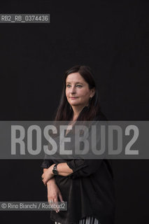 Rome July 3, 2018..Helena Janeczek, German writer, photographed in Rome in the spaces of the Basilica of Massenzio/Helena Janeczek, scrittrice tedesca, fotografata a Roma negli spazi della basilica di Massenzio ©Rino Bianchi/Rosebud2