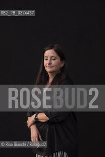 Rome July 3, 2018..Helena Janeczek, German writer, photographed in Rome in the spaces of the Basilica of Massenzio/Helena Janeczek, scrittrice tedesca, fotografata a Roma negli spazi della basilica di Massenzio ©Rino Bianchi/Rosebud2