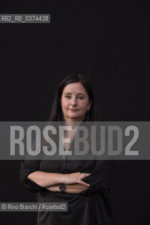 Rome July 3, 2018..Helena Janeczek, German writer, photographed in Rome in the spaces of the Basilica of Massenzio/Helena Janeczek, scrittrice tedesca, fotografata a Roma negli spazi della basilica di Massenzio ©Rino Bianchi/Rosebud2