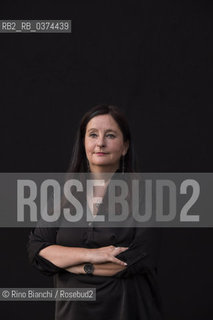 Rome July 3, 2018..Helena Janeczek, German writer, photographed in Rome in the spaces of the Basilica of Massenzio/Helena Janeczek, scrittrice tedesca, fotografata a Roma negli spazi della basilica di Massenzio ©Rino Bianchi/Rosebud2