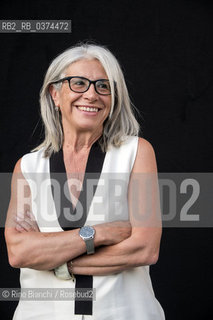 Rome July 3, 2018..Sandra Petrignani, journalist and writer, photographed in Rome in the spaces of the Basilica of Massenzio/Sandra Petrignani, giornalista e scrittrice, fotografata a Roma negli spazi della Basilica di Massenzio. ©Rino Bianchi/Rosebud2