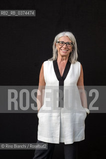 Rome July 3, 2018..Sandra Petrignani, journalist and writer, photographed in Rome in the spaces of the Basilica of Massenzio/Sandra Petrignani, giornalista e scrittrice, fotografata a Roma negli spazi della Basilica di Massenzio. ©Rino Bianchi/Rosebud2