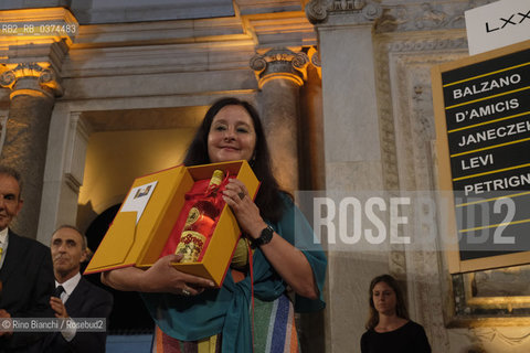 Rome July 5, 2018..Helena Janeczek, won the 72nd edition of the Strega Prize with the novel La ragazza con la Leica published by Guanda/Helena Janeczek, si aggiudica la 72° edizione il Premio Strega con il romanzo “La ragazza con la Leica” edito da Guanda. ©Rino Bianchi/Rosebud2