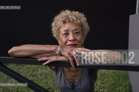 Rome July 3, 2018..Margo Jefferson, a professor at Columbia University, has written for years of literature and theater for Newsweek and The New York Times, winning in 1995 the Pulitzer for criticism, photographed in Rome in the spaces of the Basilica of Massenzio/Margo Jefferson, docente alla Columbia University, ha scritto per anni di letteratura e teatro per «Newsweek» e «The New York Times», vincendo nel 1995 il Pulitzer per la critica, fotografata a Roma negli spazi della Basilica di Massenzio ©Rino Bianchi/Rosebud2