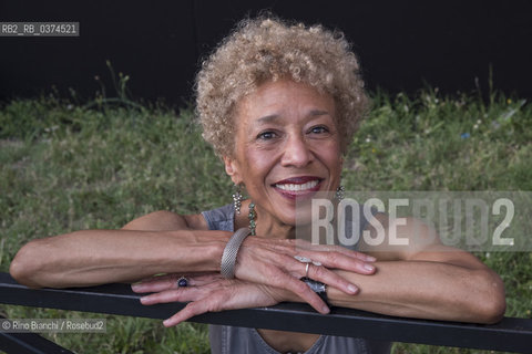 Rome July 3, 2018..Margo Jefferson, a professor at Columbia University, has written for years of literature and theater for Newsweek and The New York Times, winning in 1995 the Pulitzer for criticism, photographed in Rome in the spaces of the Basilica of Massenzio/Margo Jefferson, docente alla Columbia University, ha scritto per anni di letteratura e teatro per «Newsweek» e «The New York Times», vincendo nel 1995 il Pulitzer per la critica, fotografata a Roma negli spazi della Basilica di Massenzio ©Rino Bianchi/Rosebud2