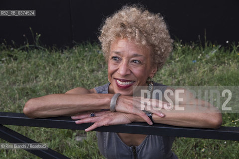 Rome July 3, 2018..Margo Jefferson, a professor at Columbia University, has written for years of literature and theater for Newsweek and The New York Times, winning in 1995 the Pulitzer for criticism, photographed in Rome in the spaces of the Basilica of Massenzio/Margo Jefferson, docente alla Columbia University, ha scritto per anni di letteratura e teatro per «Newsweek» e «The New York Times», vincendo nel 1995 il Pulitzer per la critica, fotografata a Roma negli spazi della Basilica di Massenzio ©Rino Bianchi/Rosebud2