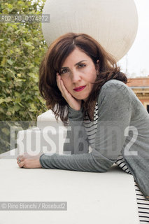 Rome August 2, 2018..Nadia Terranova, writer, author of childrens books and collaborator of newspapers and magazines photographed in Rome on the terrace of Palazzo Merulana/Nadia Terranova, scrittrice, autrice di libri per bambini e collaboratrice di quotidiani e riviste fotografata a Roma sulla terrazza di Palazzo Merulana. ©Rino Bianchi/Rosebud2