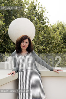 Rome August 2, 2018..Nadia Terranova, writer, author of childrens books and collaborator of newspapers and magazines photographed in Rome on the terrace of Palazzo Merulana/Nadia Terranova, scrittrice, autrice di libri per bambini e collaboratrice di quotidiani e riviste fotografata a Roma sulla terrazza di Palazzo Merulana. ©Rino Bianchi/Rosebud2