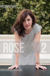 Rome August 2, 2018..Nadia Terranova, writer, author of childrens books and collaborator of newspapers and magazines photographed in Rome on the terrace of Palazzo Merulana/Nadia Terranova, scrittrice, autrice di libri per bambini e collaboratrice di quotidiani e riviste fotografata a Roma sulla terrazza di Palazzo Merulana. ©Rino Bianchi/Rosebud2