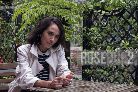 Rome October 10, 2018..Lisa Ginzburg writer, translator and Italian philosopher, photographed in Rome in the Esquilino district/Lisa Ginzburg scrittrice, traduttrice e filosofa italiana, fotografata a Roma nel quartiere Esquilino. ©Rino Bianchi/Rosebud2