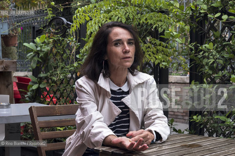 Rome October 10, 2018..Lisa Ginzburg writer, translator and Italian philosopher, photographed in Rome in the Esquilino district/Lisa Ginzburg scrittrice, traduttrice e filosofa italiana, fotografata a Roma nel quartiere Esquilino. ©Rino Bianchi/Rosebud2