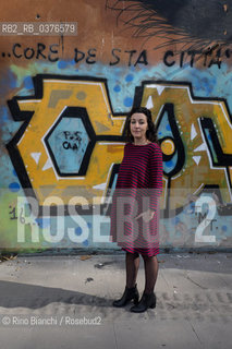 Rome November 10, 2018..Michela Monferrini, writer and poet, photographed in Rome in the district of Testaccio/Michela Monferrini, scrittrice e poetessa, fotografata a Roma nel quartiere di Testaccio. ©Rino Bianchi/Rosebud2