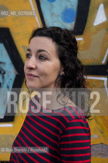 Rome November 10, 2018..Michela Monferrini, writer and poet, photographed in Rome in the district of Testaccio/Michela Monferrini, scrittrice e poetessa, fotografata a Roma nel quartiere di Testaccio. ©Rino Bianchi/Rosebud2