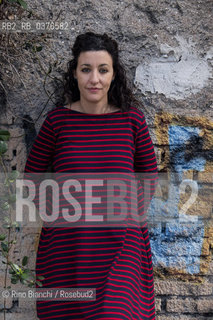 Rome November 10, 2018..Michela Monferrini, writer and poet, photographed in Rome in the district of Testaccio/Michela Monferrini, scrittrice e poetessa, fotografata a Roma nel quartiere di Testaccio. ©Rino Bianchi/Rosebud2