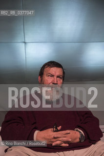 Rome December 6, 2018..Giuliano Ferrara, journalist, essayist and polemicist, founder of the newspaper Il Foglio, photographed in Rome inside the Nuvola/Giuliano Ferrara, giornalista, saggista e polemista, fondatore del quotidiano Il Foglio, fotografato a Roma allinterno della Nuvola. ©Rino Bianchi/Rosebud2