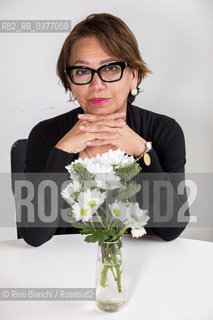 Blanca Moreno journalist and writer of Honduras, photographed in Rome in the spaces of the Hotel Ripa/Blanca Moreno giornalisrta e scrittrice dellHonduras, fotografata a Roma negli spazi dellHotel Ripa. ©Rino Bianchi/Rosebud2