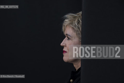 Rome December 8, 2018..Petra Reski, a German journalist and writer, famous for her literary production of denunciation on organized crime, photographed in Rome in the spaces of La Nuvola/Petra Reski giornalista e scrittrice tedesca, famosa per la sua produzione letteraria di denuncia sulla criminalità organizzata, fotografata a Roma negli spazi de La Nuvola. ©Rino Bianchi/Rosebud2