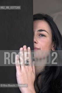 Florinda Fiamma, an Italian journalist, photographed in the spaces of the La Nuvola Convention Center/Florinda Fiamma, giornalista italiana, fotografata negli spazi del Convention Center La Nuvola. ©Rino Bianchi/Rosebud2