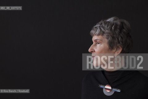 Rome December 8, 2018..Jane Sautière, French writer, photographed in Rome in the spaces of the La Nuvola Convention Center/Jane Sautière, scrittrice francese, fotografata a Roma negli spazi del Convention Center La Nuvola ©Rino Bianchi/Rosebud2