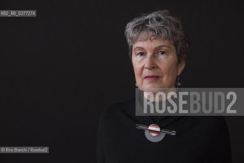 Rome December 8, 2018..Jane Sautière, French writer, photographed in Rome in the spaces of the La Nuvola Convention Center/Jane Sautière, scrittrice francese, fotografata a Roma negli spazi del Convention Center La Nuvola ©Rino Bianchi/Rosebud2