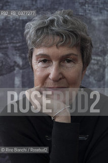 Rome December 8, 2018..Jane Sautière, French writer, photographed in Rome in the spaces of the La Nuvola Convention Center/Jane Sautière, scrittrice francese, fotografata a Roma negli spazi del Convention Center La Nuvola ©Rino Bianchi/Rosebud2