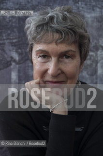 Rome December 8, 2018..Jane Sautière, French writer, photographed in Rome in the spaces of the La Nuvola Convention Center/Jane Sautière, scrittrice francese, fotografata a Roma negli spazi del Convention Center La Nuvola ©Rino Bianchi/Rosebud2