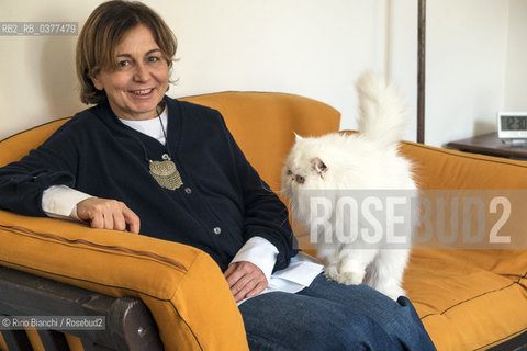 Rome January 17, 2019..Silvia Ranfagni, screenwriter, author for the cinema, photographer in her home in Rome, debuts in the narrative with the novel Corpo a corpo/Silvia Ranfagni, sceneggiatrice, autrice per il cinema, fotografata nella sua abitazione a Roma, esordisce nella narrativa con il romanzo Corpo a corpo ©Rino Bianchi/Rosebud2