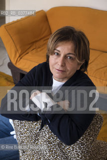 Rome January 17, 2019..Silvia Ranfagni, screenwriter, author for the cinema, photographer in her home in Rome, debuts in the narrative with the novel Corpo a corpo/Silvia Ranfagni, sceneggiatrice, autrice per il cinema, fotografata nella sua abitazione a Roma, esordisce nella narrativa con il romanzo Corpo a corpo ©Rino Bianchi/Rosebud2