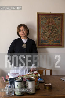 Rome January 17, 2019..Silvia Ranfagni, screenwriter, author for the cinema, photographer in her home in Rome, debuts in the narrative with the novel Corpo a corpo/Silvia Ranfagni, sceneggiatrice, autrice per il cinema, fotografata nella sua abitazione a Roma, esordisce nella narrativa con il romanzo Corpo a corpo ©Rino Bianchi/Rosebud2