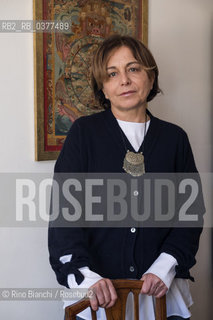 Rome January 17, 2019..Silvia Ranfagni, screenwriter, author for the cinema, photographer in her home in Rome, debuts in the narrative with the novel Corpo a corpo/Silvia Ranfagni, sceneggiatrice, autrice per il cinema, fotografata nella sua abitazione a Roma, esordisce nella narrativa con il romanzo Corpo a corpo ©Rino Bianchi/Rosebud2