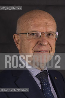 Rome February 8, 2019..Louis Godart, Belgian archeologist national Italian , Mycenaean philologist, professor at the chair of Mycenaean Philology at the Federico II University of Naples, Councilor for the Conservation of the Artistic Heritage of the President of the Italian Republic, photographed in Rome in the Odeion space of Sapienza University/Louis Godart, archeologo belga naturalizzato italiano,filologo miceneo, docente presso la cattedra di Filologia Micenea allUniversità Federico II di Napoli, Consigliere per la Conservazione del Patrimonio Artistico del Presidente della Repubblica Italiana, fotografato a Roma nello spazio Odeion dellUniversità La Sapienza. ©Rino Bianchi/Rosebud2