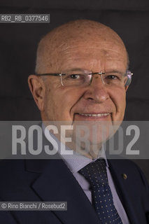 Rome February 8, 2019..Louis Godart, Belgian archeologist national Italian , Mycenaean philologist, professor at the chair of Mycenaean Philology at the Federico II University of Naples, Councilor for the Conservation of the Artistic Heritage of the President of the Italian Republic, photographed in Rome in the Odeion space of Sapienza University/Louis Godart, archeologo belga naturalizzato italiano,filologo miceneo, docente presso la cattedra di Filologia Micenea allUniversità Federico II di Napoli, Consigliere per la Conservazione del Patrimonio Artistico del Presidente della Repubblica Italiana, fotografato a Roma nello spazio Odeion dellUniversità La Sapienza. ©Rino Bianchi/Rosebud2