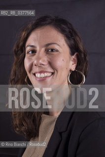 Rome February 8, 2019..Maria Olimpia Squillaci, linguist, activist for the protection of Greko di Calabria, researcher at the Smithsonian Institution, photographed in Rome in the Odeion spaces of the Sapienza University/Maria Olimpia Squillaci, linguista, attivista per la salvaguardia del Greko di Calabria, ricercatrice presso la Smithsonian Institution, fotografata a Roma negli spazi della Sala Odeion Università La Sapienza. ©Rino Bianchi/Rosebud2