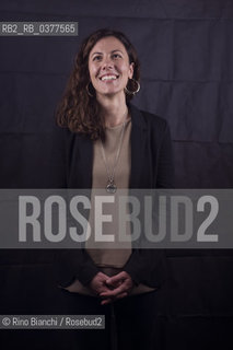 Rome February 8, 2019..Maria Olimpia Squillaci, linguist, activist for the protection of Greko di Calabria, researcher at the Smithsonian Institution, photographed in Rome in the Odeion spaces of the Sapienza University/Maria Olimpia Squillaci, linguista, attivista per la salvaguardia del Greko di Calabria, ricercatrice presso la Smithsonian Institution, fotografata a Roma negli spazi della Sala Odeion Università La Sapienza. ©Rino Bianchi/Rosebud2