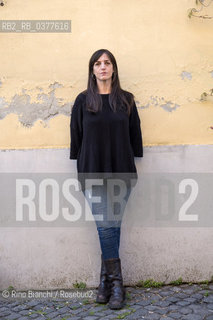 Rome February 15, 2018..Vera Giaconi, narrator, editor and freelance Uruguayan editor, photographed in Rome/Vera Giaconi, narratrice, editor e redattrice freelance uruguagia, fotografata a Roma. ©Rino Bianchi/Rosebud2